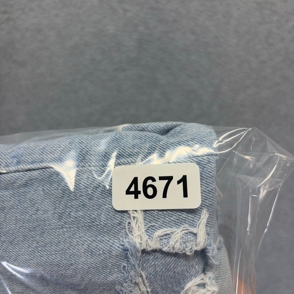 American Eagle Jeans Womens 4 Blue Mom High Rise Light Wash Distressed Denim - Picture 14 of 14